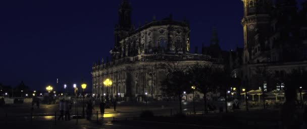 Igreja Católica Corte Real Saxônia Hofkirche Dresden Alemanha Jul 2017 — Vídeo de Stock