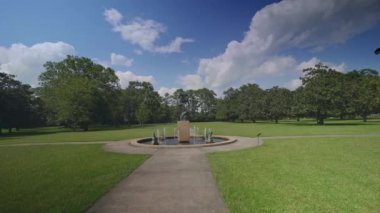 Brookgreen Gardens dev oaks heykeller bir foutains, Brookgreen Gardens, Myrtle Beach, Güney Carolina, ABD, Temmuz 2016