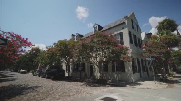 Calles Históricas Iglesia Philips Charleston Carolina Del Sur Estados Unidos — Vídeo de stock