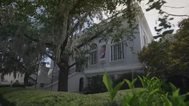 Charleston Biblioteki Społeczeństwa Kolonialnym Stylu Architektury Charleston Karolina Południowa Usa — Wideo stockowe