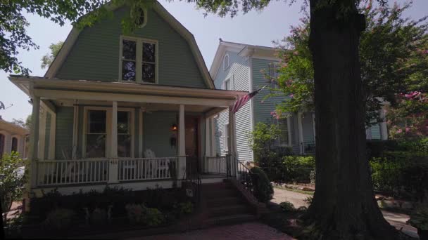 Maison Dans Quartier Historique Fourth Ward Charlotte Caroline Nord Octobre — Video