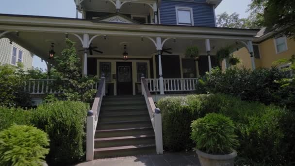 Maison Dans Quartier Historique Fourth Ward Charlotte Caroline Nord Octobre — Video