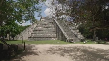  Maya ve Toltek arkeolojik site Chichen Itza, Unesco Dünya Mirası, Yucatan, Meksika, Orta Amerika, Ekim 2016, izleme atış
