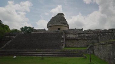 El Caracol, atış Gözlemevi, Chichen Itza, Unesco Dünya Mirası, Yucatan, Meksika, Orta Amerika, Ekim 2016, izleme