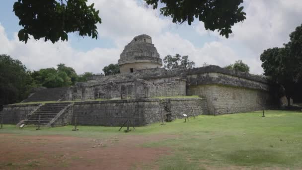 Caracol Osservatorio Chichen Itza Patrimonio Mondiale Unesco Yucatan Messico America — Video Stock