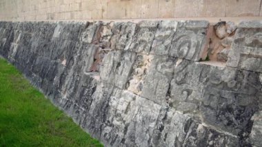 Juego de Pelota, numara mahkeme, Maya ve Toltek arkeolojik sit Chichen Itza, Unesco Dünya Mirası, Yucatan, Meksika, Orta Amerika, Ekim 2016. izleme atış