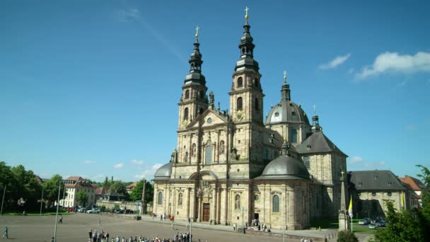 Cathedral Salvator Fulda Cathedral Fulda Cathedral Church Diocese Fulda Holy — Stock Video