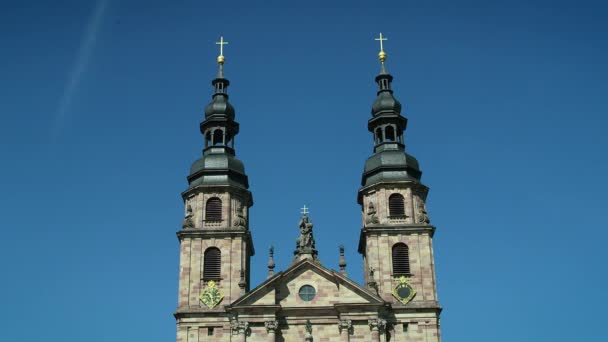 Kathedraal Van Sint Salvator Fulda Kathedraal Van Fulda Kathedraal Kerk — Stockvideo