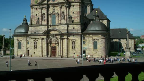 Kathedraal Van Sint Salvator Fulda Kathedraal Van Fulda Kathedraal Kerk — Stockvideo