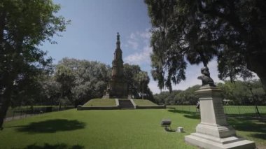 Konfederasyon Savaş Anıtı, Forsyth Parkı, Savannah, Georgia, Amerika Birleşik Devletleri. Eylül 2016