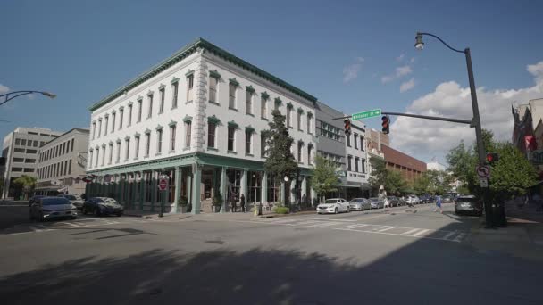 Downtown Savannah Savannah Georgia Estados Unidos Sep 2016 — Vídeos de Stock