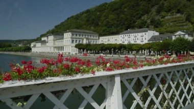 Bad Ems nehir Lahn, Almanya, Avrupa, Roma kaynakta bulunan şifa bir spa Ağustos 2016 olduğunu.