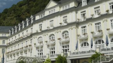 Bad Ems nehir Lahn, Almanya, Avrupa, Roma kaynakta bulunan şifa bir spa Ağustos 2016 olduğunu.