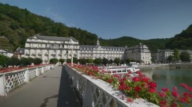Bad Ems nehir Lahn, Almanya, Avrupa, Roma kaynakta bulunan şifa bir spa Ağustos 2016 olduğunu.
