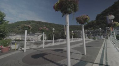 Bad Ems nehir Lahn, Almanya, Avrupa, Roma kaynakta bulunan şifa bir spa Ağustos 2016 olduğunu.