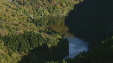 Saar döngü Cloef. Ünlü bir bakış. Saarschleife, Cloef, Ekim 2016
