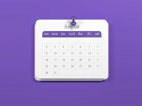 2020 Calendário Composição Horizontal Com Espaço Cópia 3Rd Render — Fotografia de Stock