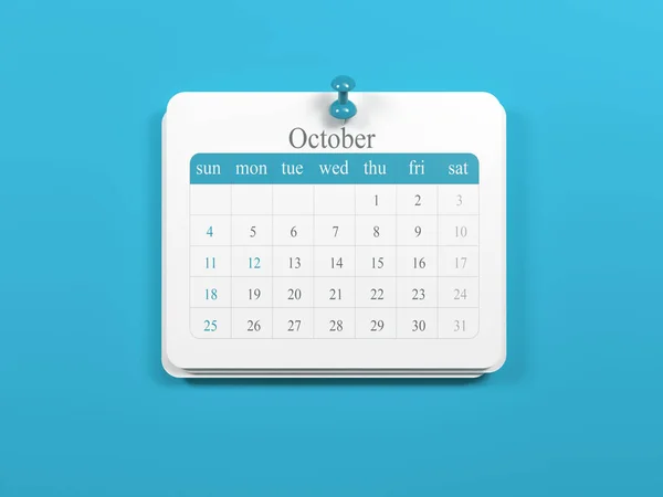 2020 Calendário Composição Horizontal Com Espaço Cópia 3Rd Render — Fotografia de Stock