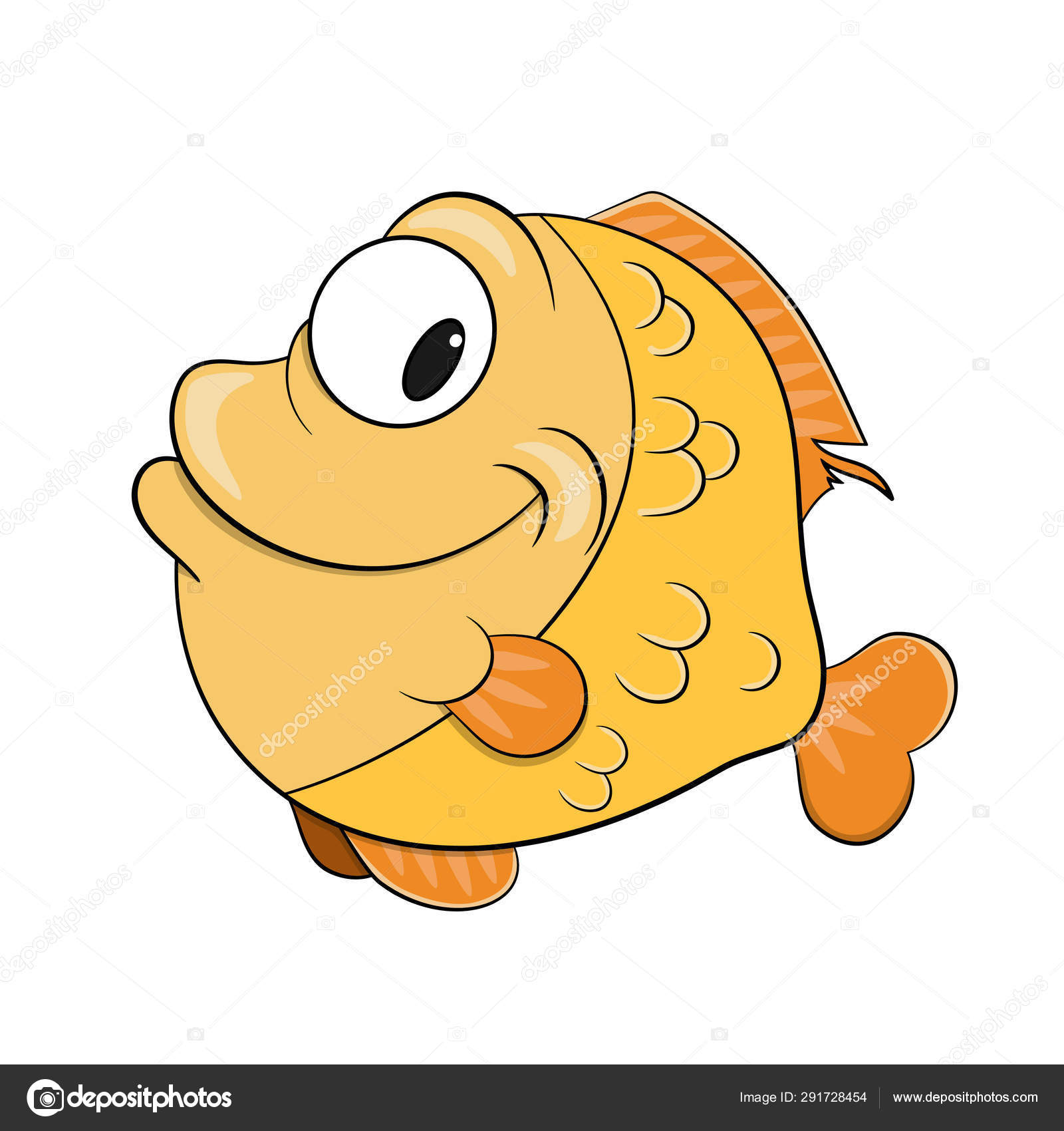 Happy Cartoon Smiling Fish Vector Stock Vector Image by ©King72 291728454
