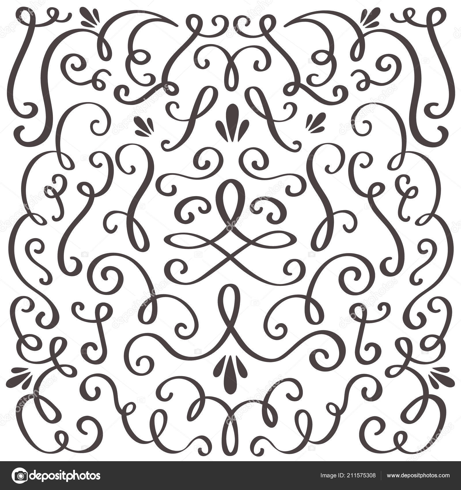 Vector Swirled Letters Decorative Swirls Swirled Vintage Vector Swirled Letters Decorative Swirls Swirled Vintage