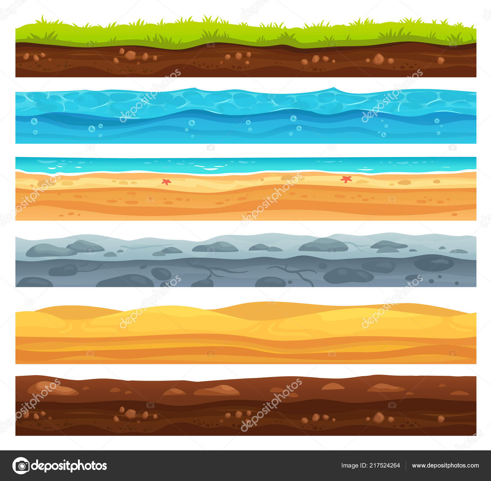 Surface Terrain Sans Soudure Herbe Verte Terre Paysage