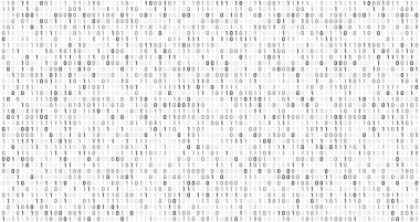 Binary matrix code. Computer data stream, digital security codes and gray coding information. Screen with coding numbers, matrix hacking coded digital display abstract vector background clipart svg vector 