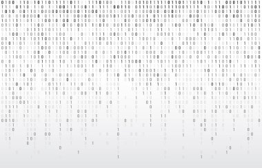 Digital binary code. Computer matrix data falling numbers, coding typography and codes stream gray. Cyberspace stream matrix monitor abstract coding or coded vector background illustration clipart svg vector 