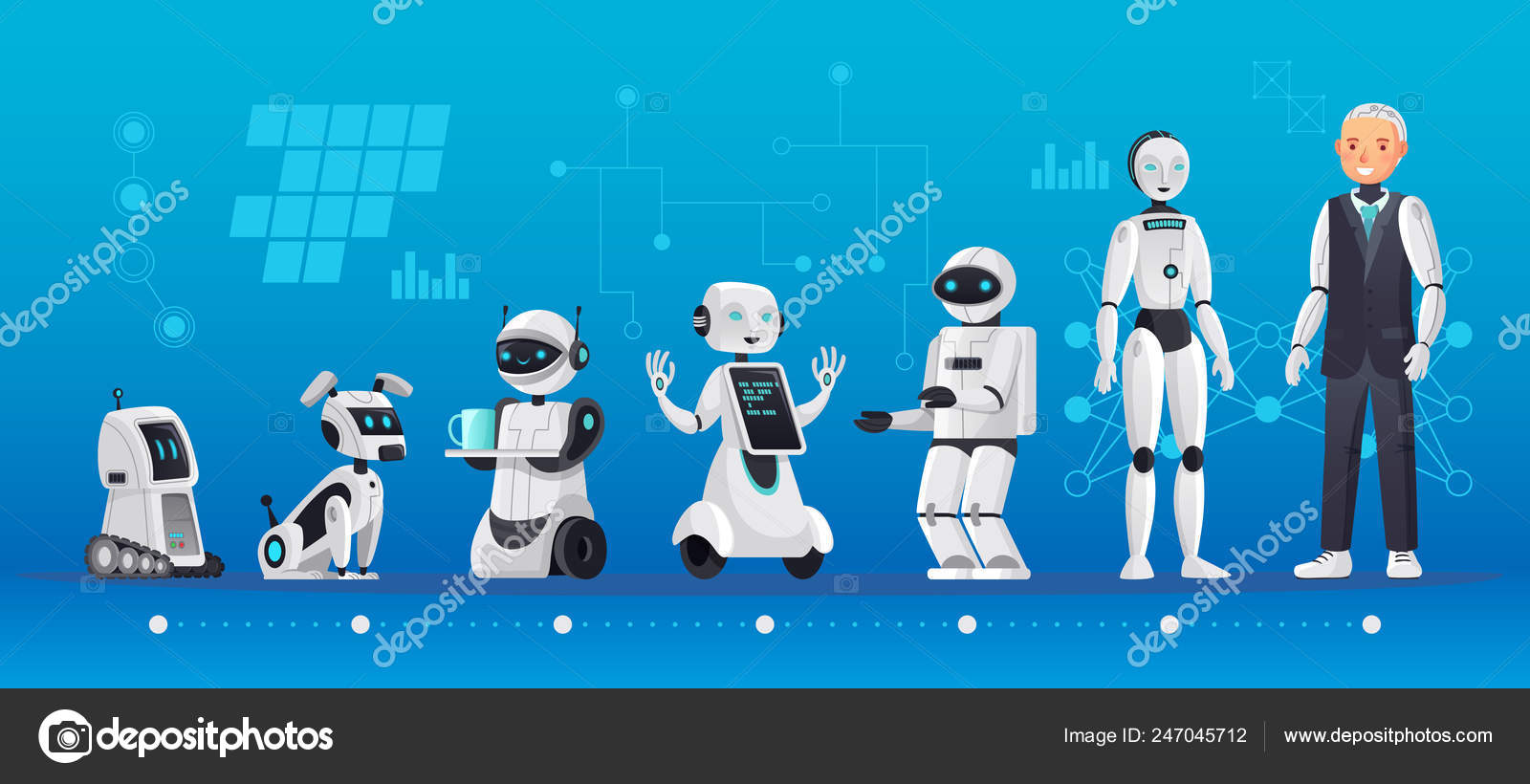 robot ai vector