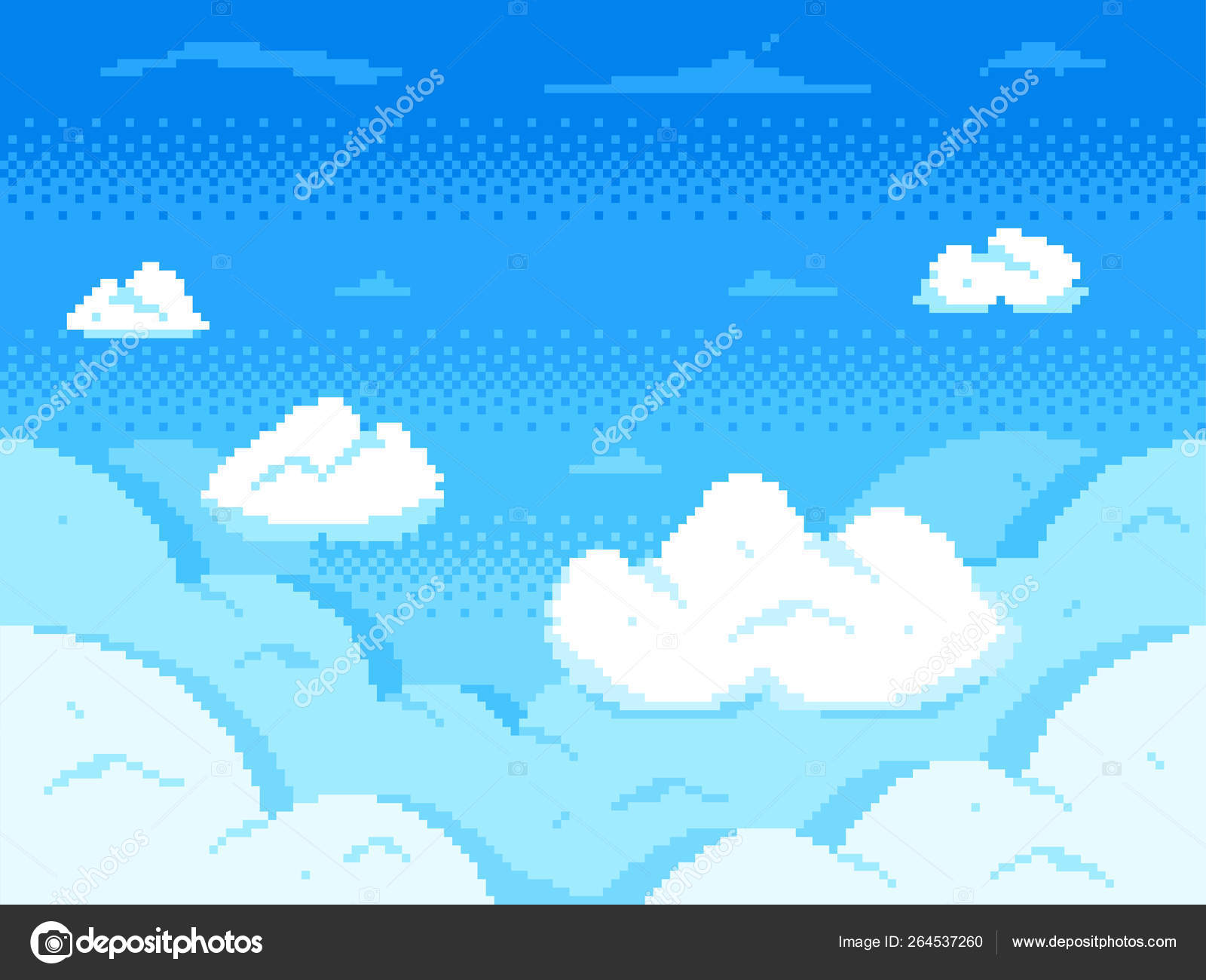 Bầu trời pixel (Pixel sky): Cùng đón chào một bầu trời pixel khác biệt và thú vị với những đợt mây và ánh nắng hoàn toàn khác biệt so với thực tế! Bức ảnh bầu trời pixel sẽ giúp bạn khám phá những khoảnh khắc tuyệt vời của sự sáng tạo và trí tưởng tượng.