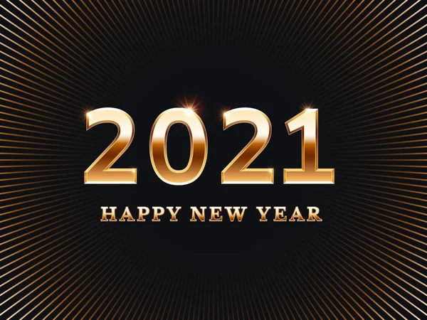 新年快乐2021年卡片。矢量模板横幅 — 图库矢量图片