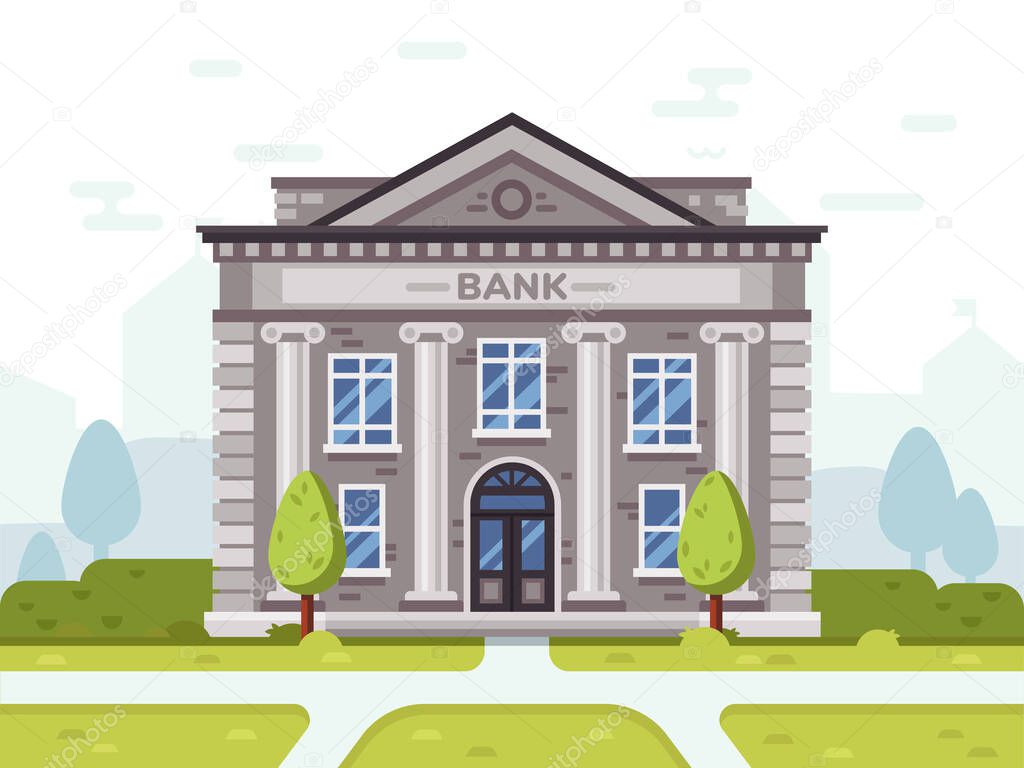 Bank or goverment building. Architecture business house