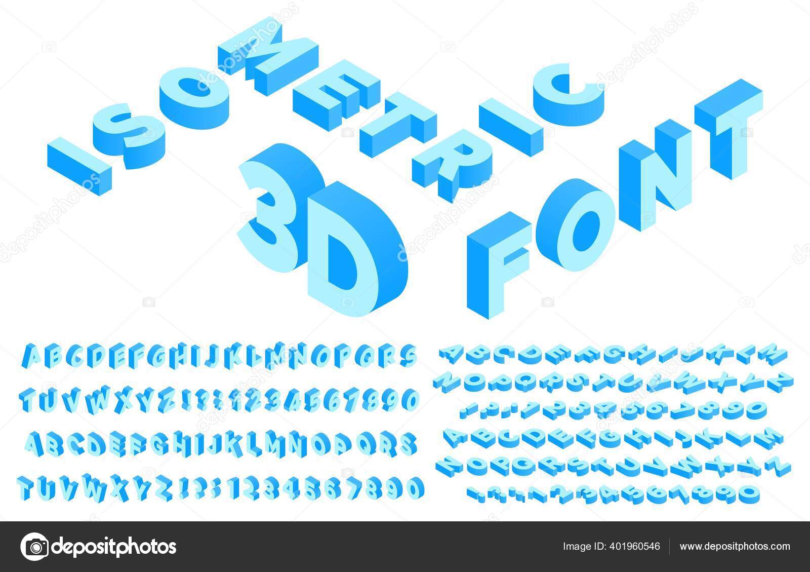 3D-Buchstaben Ziffern Zahlen Schriftzüge