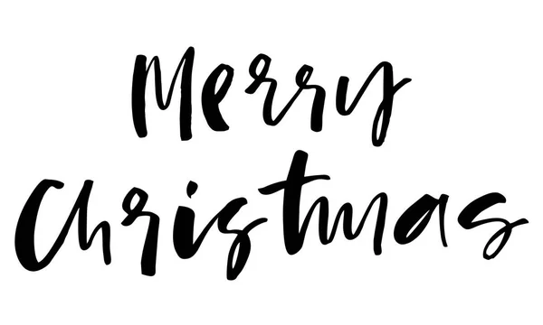 Buon Natale Ciao Testo Scritto Mano Calligrafia Moderna Isolato Bianco — Foto Stock