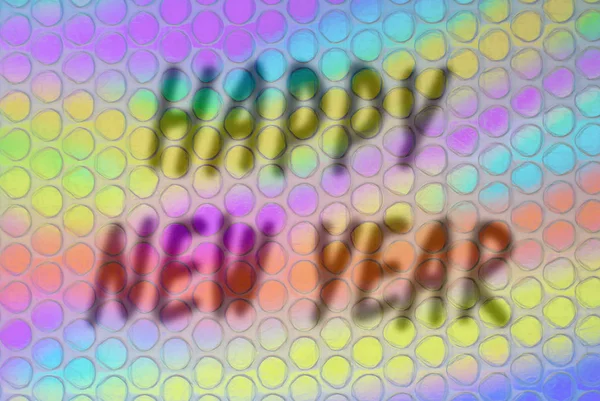 Inscription Colored Background Happy New Year Blurred — Stock Photo, Image