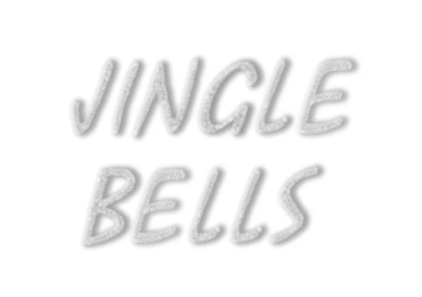 Yazıt Kar Taneleri Oluşan Jingle Bells Llüstrasyon — Stok fotoğraf