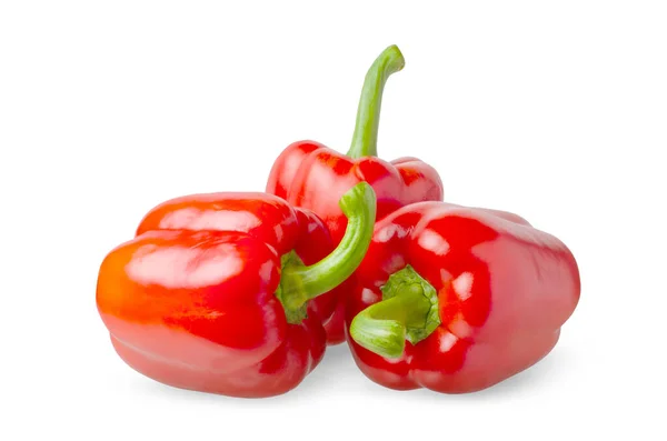 Paprika. Röd paprika. Isolerad på en vit bakgrund. — Stockfoto