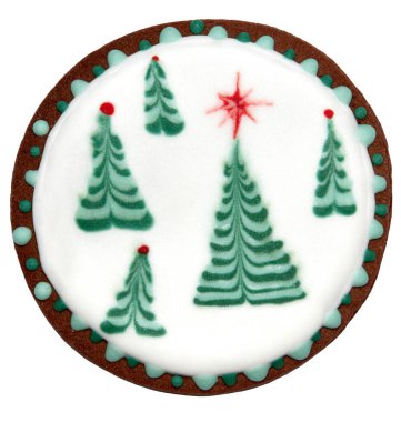 Noel zencefilli beyaz arka plan izole. Tasarım eleme