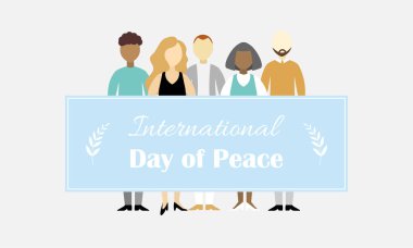 vektör çizim barış uluslararası günü