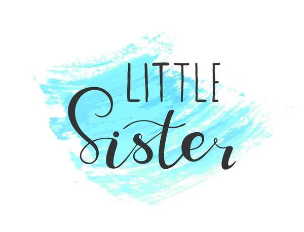 Цитата: Маленькая сестра для детской одежды — стоковый вектор