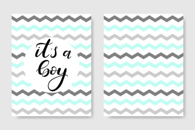 Erkektir. Bebek duş poster.