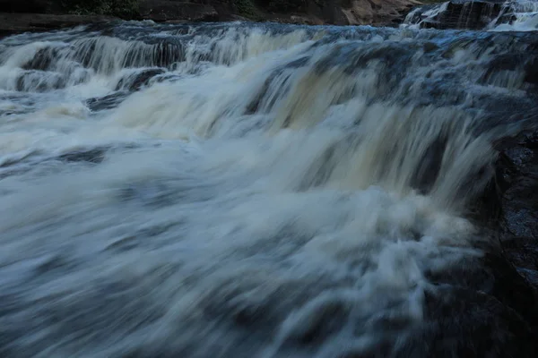 Maak Foto Van Watervallen Lage Snelheid Waterval Het Noordoosten Van — Stockfoto