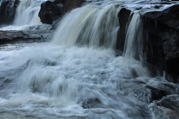 Scatta Foto Cascate Bassa Velocità Cascata Nel Nord Est Della — Foto Stock