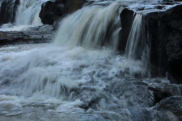 Scatta Foto Cascate Bassa Velocità Cascata Nel Nord Est Della — Foto Stock