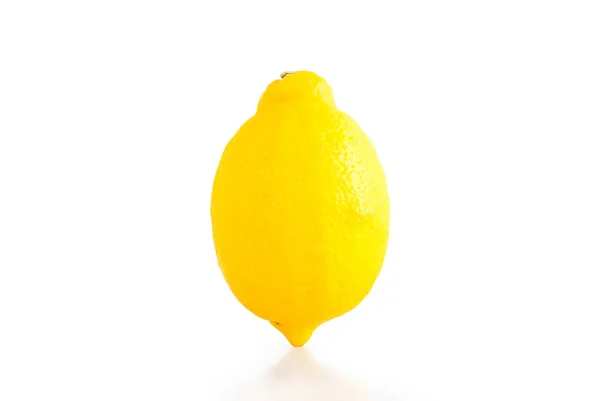 Kreatives Layout Aus Zitrone Isoliert Auf Weißem Hintergrund Ernährungskonzept — Stockfoto