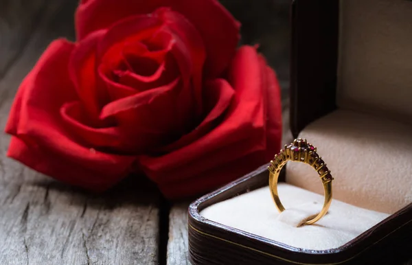 Ring Van Liefde Concept Van Liefde — Stockfoto