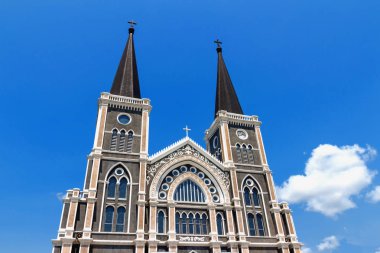 Mavi gökyüzü ile İsa 'nın Kilisesi