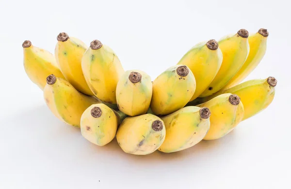 Banane Cultivée Sur Fond Blanc — Photo