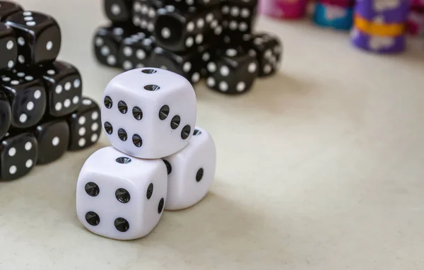 Dice in a toy store