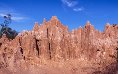 Sao Din Na Noi, sri nan milli parkı, Nan eyaleti, Görünmeyen Tayland'da gözde yerler aşınmış kumtaşı sütunlar veya sütunlar ve kayalıklar.