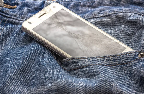 Phone screen break Due to fit in a pocket jeans